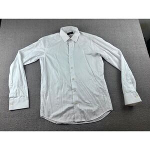 Dario Beltran Button-Front Shirt Men S‎ White Spain Long Sleeve Formal Business